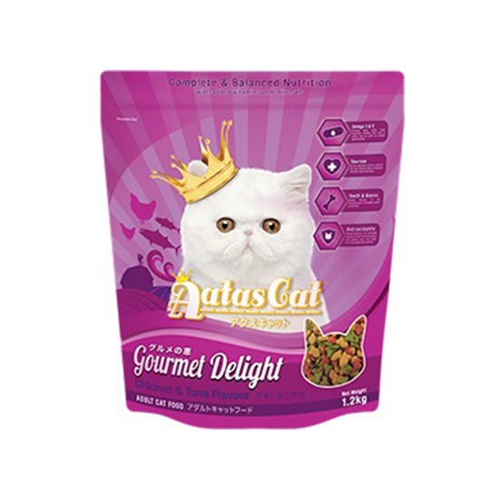 Aatas Cat Dry Food Gourmet Delight Chicken & Tuna 1.2kg