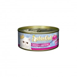 Aatas Cat Canned Food Creamy Chicken & Mackerel in Gravy 80g 1 ctn