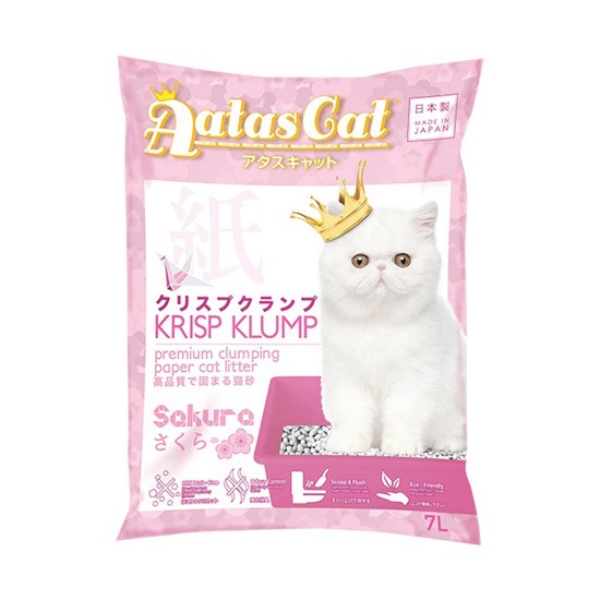 Aatas Cat Paper Cat Litter Krisp Klump Sakura 7L