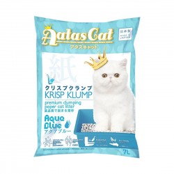 Aatas Cat Paper Cat Litter Krisp Klump Aqua Blue 7L