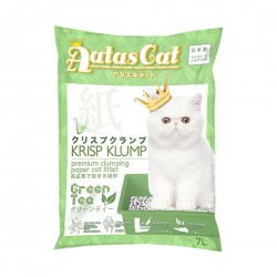 Aatas Cat Paper Cat Litter Krisp Klump Green Tea 7L