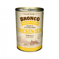 Bronco Dog Canned Food Chicken Olio 390g