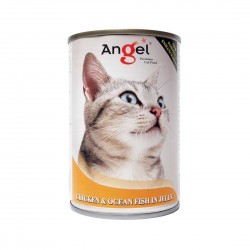 Angel Cat Canned Food Chicken & Ocean Fish in Jelly 400g