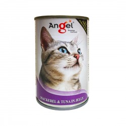 Angel Cat Canned Food Mackerel & Tuna in Jelly 400g