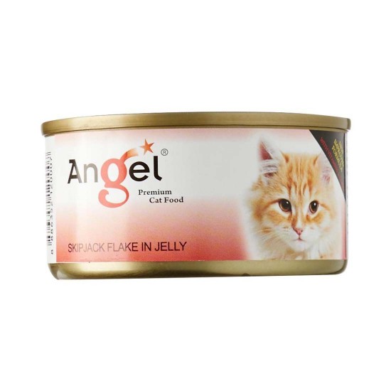 Angel Cat Canned Food Skipjack Flake in Jelly 80g 1 ctn