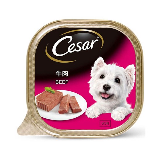 Cesar Dog Wet Food Beef 100g 1 ctn
