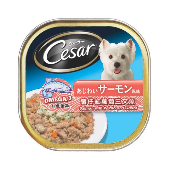 Cesar Dog Wet Food Salmon with Potato & Carrot 100g 1 ctn