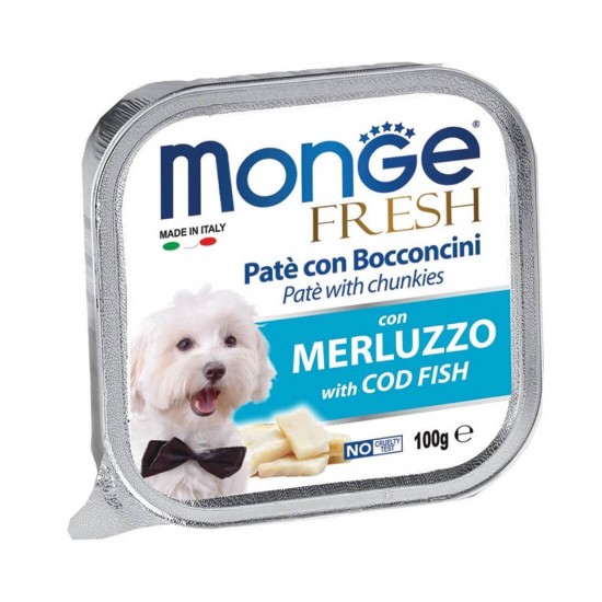 Monge Fresh Dog Wet Food Codfish 100g