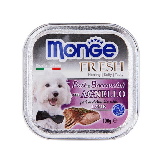 Monge Fresh Dog Wet Food Lamb 100g