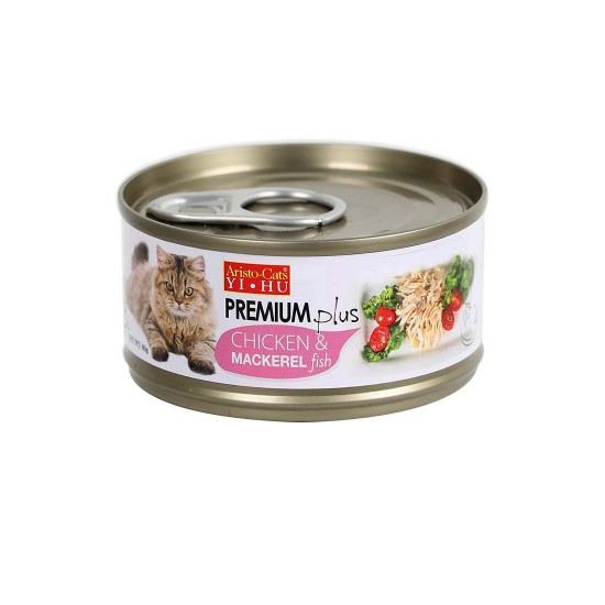 Aristo Cats Cat Canned Food Premium Plus Chicken & Mackerel 80g 1 ctn