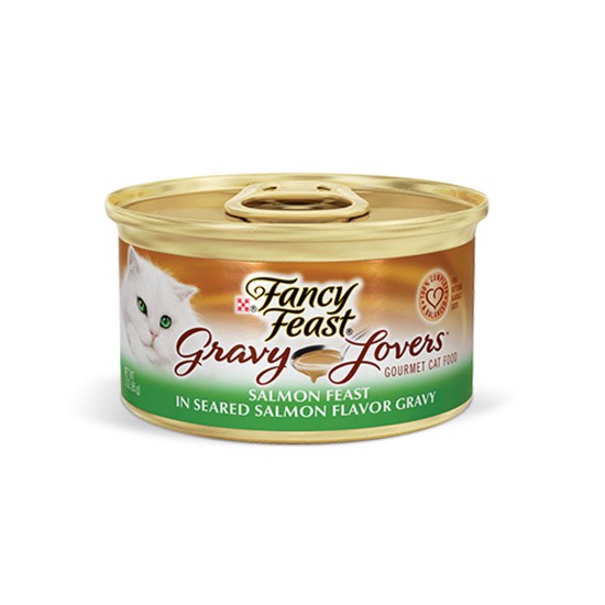 Fancy Feast Cat Canned Food Gravy Lovers Salmon in Gravy 85g 1 ctn