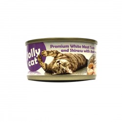 Jolly Cat Canned Food Premium White Meat Tuna & Shirasu with Anchovy 80g 1 ctn