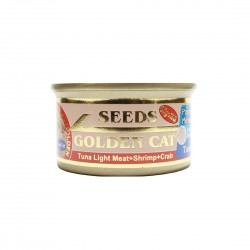 Seeds Golden Cat Canned Food Tuna Light Meat, Shrimp & Crab 80g 1 ctn