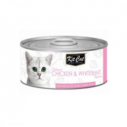 *Lily Low Shelter* Kit Cat Canned Food Chicken & Whitebait 80g 1 ctn
