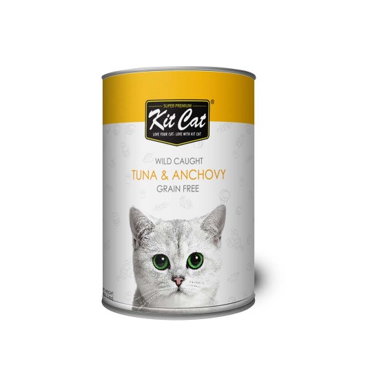 Kit Cat Canned Food Tuna & Anchovy 400g 1 ctn