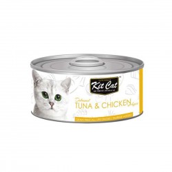 *Snowy Tan and Cats* Kit Cat Canned Food Tuna & Chicken 80g 1 ctn