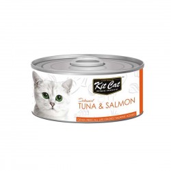 *Snowy Tan and Cats* Kit Cat Canned Food Tuna & Salmon 80g 1 ctn