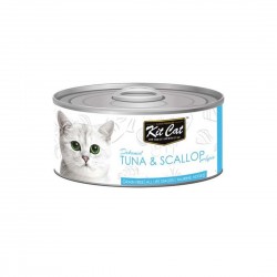Kit Cat Canned Food Tuna & Scallop 80g 1 ctn