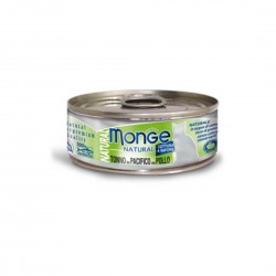 Monge Cat Canned Food Natural Yellowfin Tuna with Chicken 80g 1 ctn