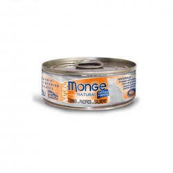 Monge Cat Canned Food Natural Yellowfin Tuna with Salmon 80g 1 ctn