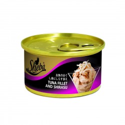 Sheba Cat Canned Food Tuna Fillet & Shirasu 85g 1 ctn