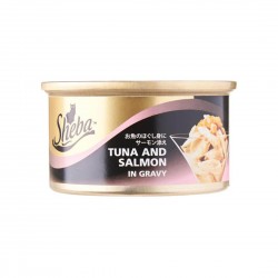 Sheba Cat Canned Food Tuna & Salmon in Gravy 85g 1 ctn