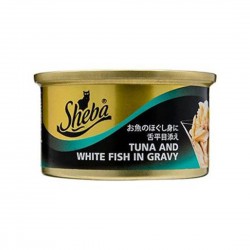 Sheba Cat Canned Food Tuna Whitefish in Gravy 85g 1 ctn