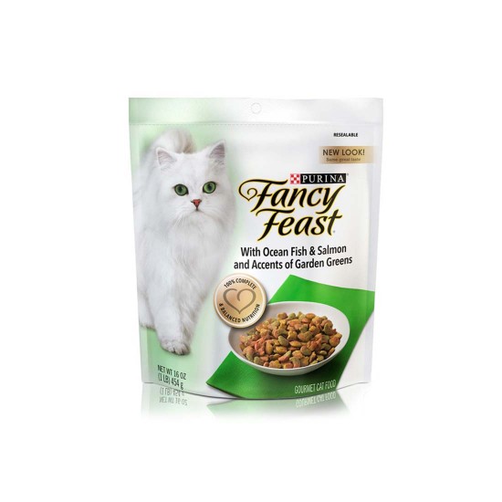 Fancy Feast Cat Dry Food Ocean Fish, Salmon & Accents of Garden Greens 454g