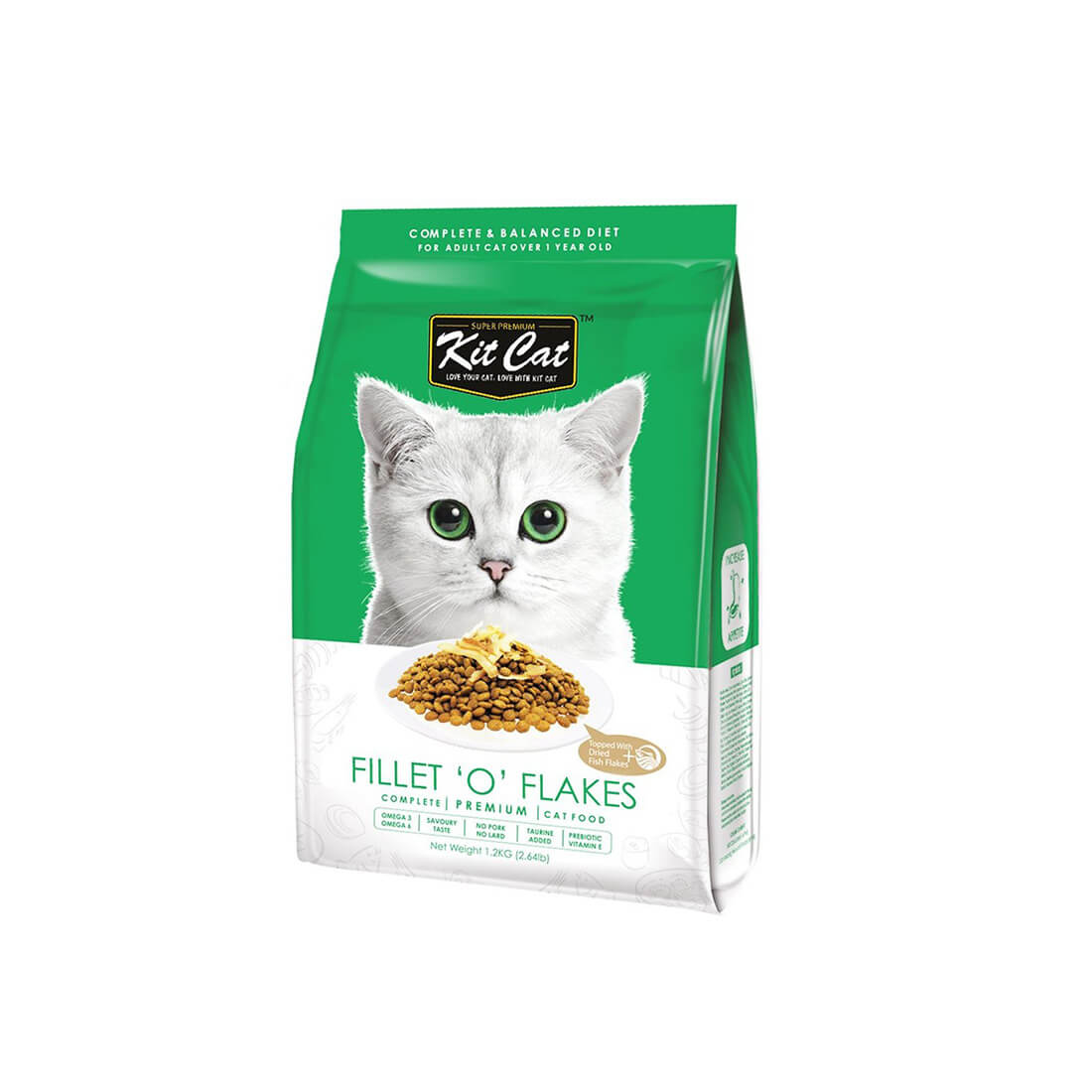 green petfood cat