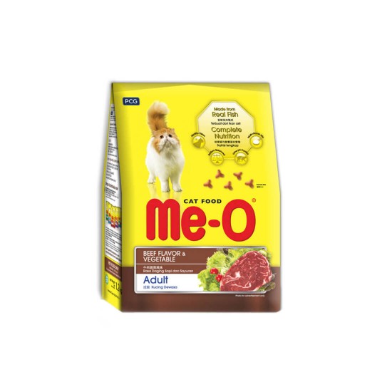 Me-O Cat Dry Food Beef & Vegetables 1.2kg