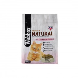 Webbox Cat Dry Food Natural Chicken & Salmon 400g