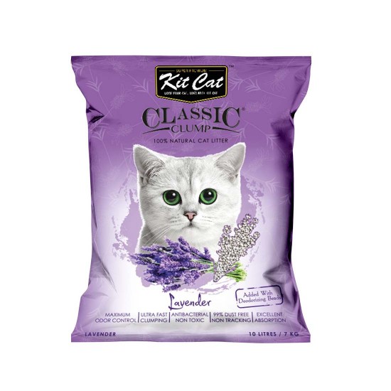 Kit Cat Classic Clump Cat Litter Lavender 10L