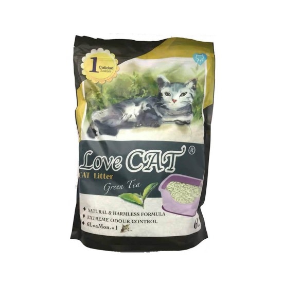 Love Cat Tofu Cat Litter Green Tea 6L