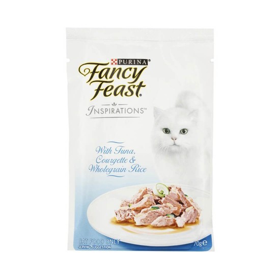 Fancy Feast Inspirations Cat Food Tuna, Courgette & Whole Grain Rice 70g 1 ctn