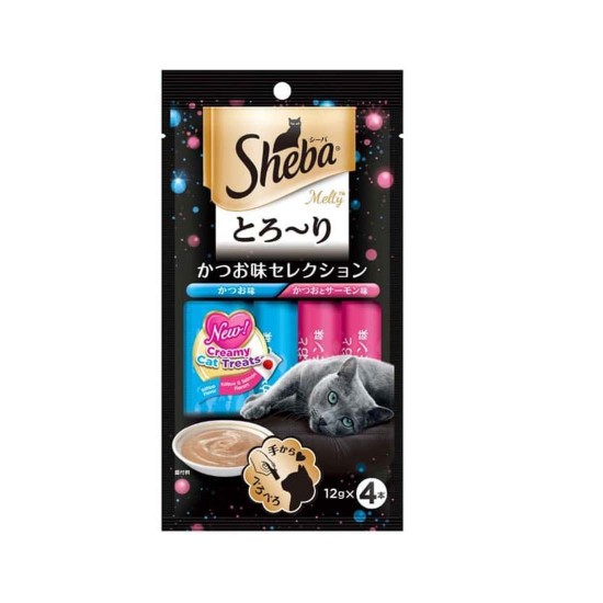 Sheba Cat Treat Melty Katsuo & Salmon Flavour 12g