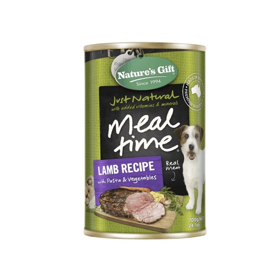 *Mdm Wong's Shelter* Nature's Gift Dog Canned Food Lamb with Pasta & Vegetables 700g 1 ctn