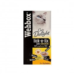 Webbox Lick e Lix Cat Treat Delight Yoghurt with Chicken 15g