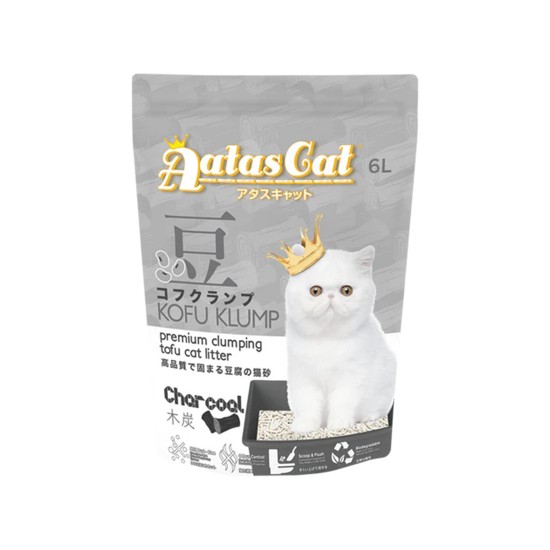 Aatas Cat Tofu Cat Litter Kofu Klump Charcoal 6L