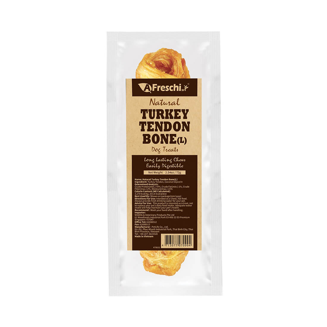 are turkey tendons safe for dogs