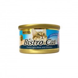 Bistro Cat Canned Food Light Tuna Fish & Shirasu 80g 1 ctn