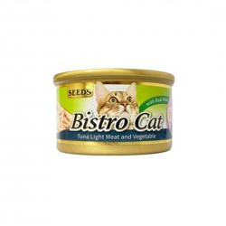 Bistro Cat Canned Food Light Tuna Fish & Vegetables 80g 1 ctn
