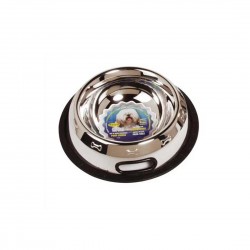 Dog it Pet Bowl Silver & Black 500ml