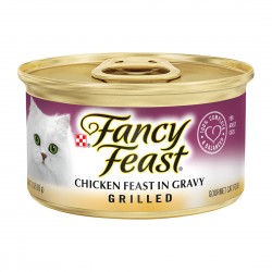 *Bedok & Eastside Cats* Fancy Feast Cat Canned Food Grilled Chicken in Gravy 85g 1 ctn