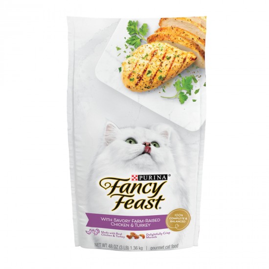 Fancy Feast Cat Dry Food Savory Chicken & Turkey 1.36kg