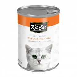 Kit Cat Canned Food Tuna & Prawn 400g 1 ctn
