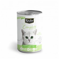 Kit Cat Canned Food Complete Cuisine Chicken & Whitebait in Broth 150g 1 ctn