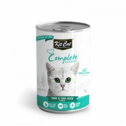 Kit Cat Canned Food Complete Cuisine Tuna & Chia Seed in Broth 150g 1 ctn
