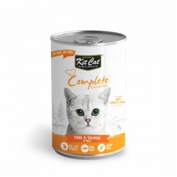 Kit Cat Canned Food Complete Cuisine Tuna & Salmon in Broth 150g 1 ctn