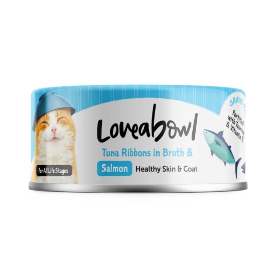 Loveabowl Cat Canned Food Tuna Ribbons in Broth 70g 1 ctn