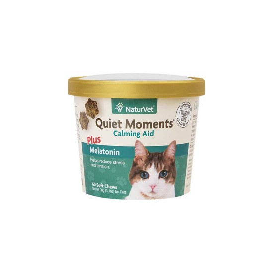 Naturvet Quiet Moments Calming Aid plus Melatonin for Cats